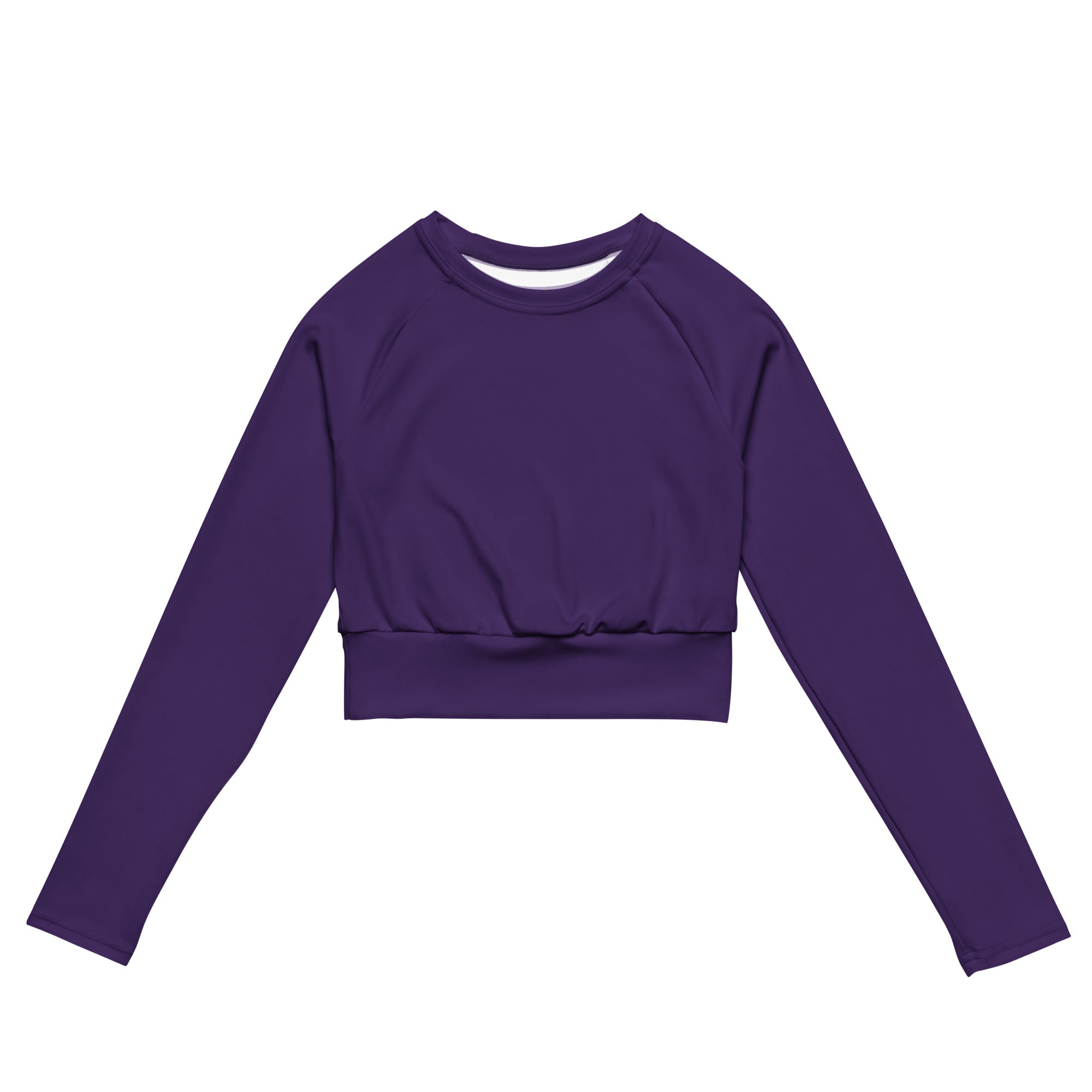 SHE REBEL - Deep Purple Recycled Crop Top UPF 50+